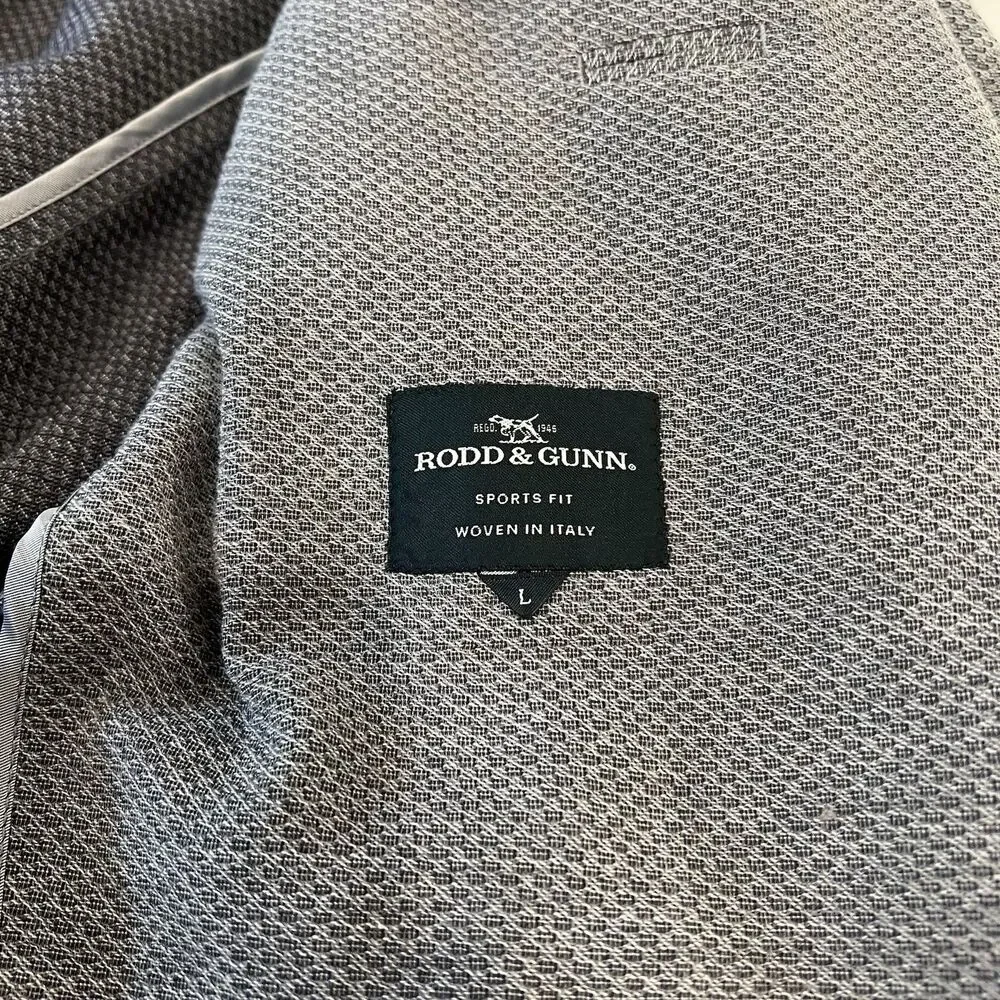 Rodd & Gunn Glovers Sports Fit Jacket Blazer Gray Large Wool
